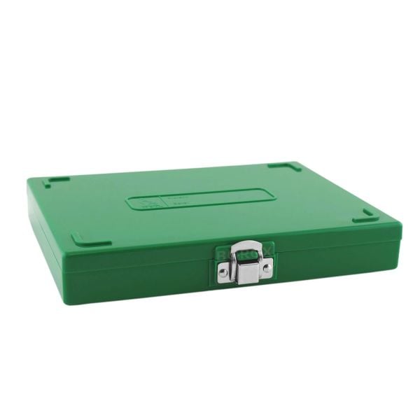 Borox Mikroskop Slide Saklama Kutusu - Mantar Tabanlı 100lü Slayt Kabı - Metal Kilitli - Yeşil - 10 Adet Toptan