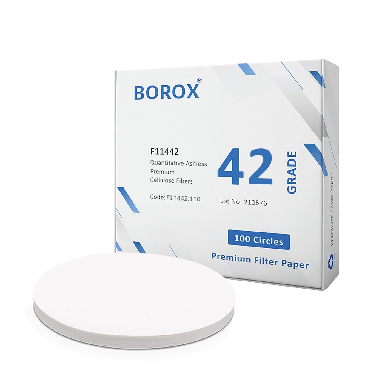 Borox Külsüz Filtre Kağıdı 110 mm Kantitatif - Yavaş Hız - Grade 42