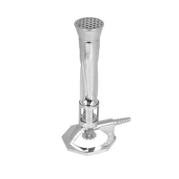 Borox Krom Ocaklı Bunzen Beki Seti - Meker Tip - Laboratuvar Brülör Seti