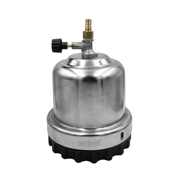 Borox Krom Ocaklı Bunzen Beki Seti - Meker Tip - Laboratuvar Brülör Seti