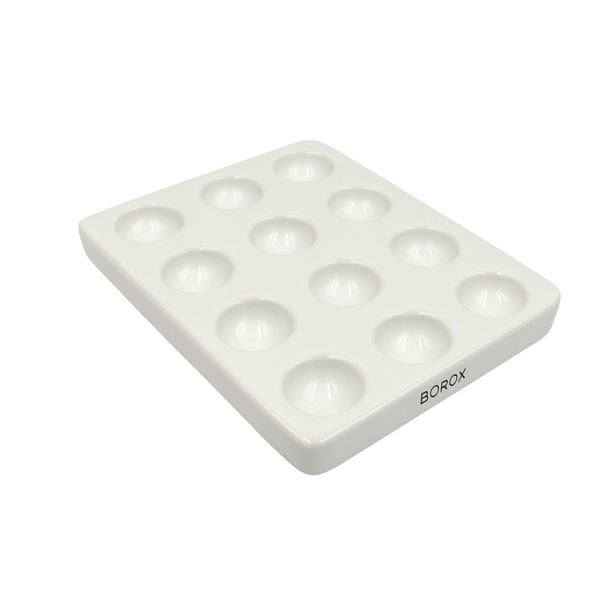 Borox Porselen Plaka - 12 Kuyucuklu - Spot Plates 155mm