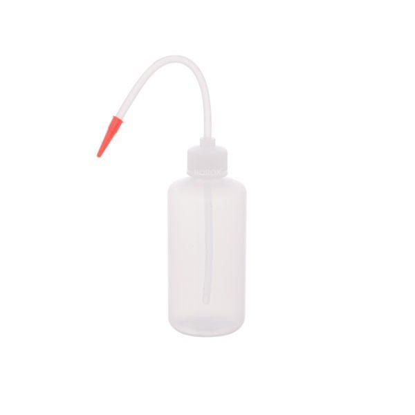 Borox Piset 250 ml - Renkli Yıkama Şişesi - Şeffaf - PE Plastik Uzun Form