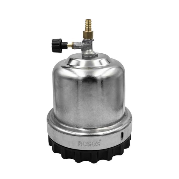 Borox Krom Ocaklı Bunzen Beki Seti - Sac Ayak + Amyant Tel - Laboratuvar Brülör Seti