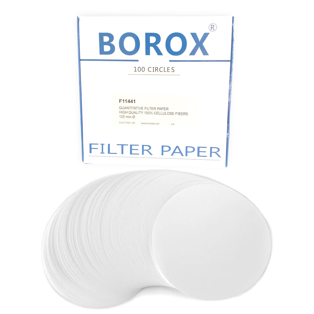 Külsüz Filtre Kağıdı 125 mm Kantitatif - Siyah Bant Hızlı