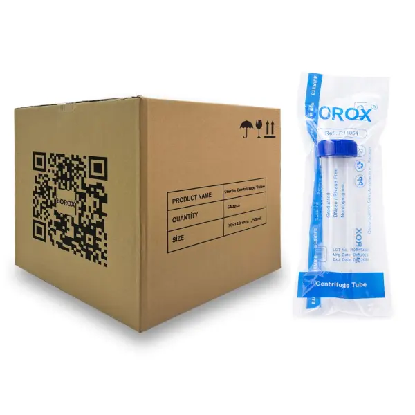 Falkon Tüpü 50 ml Steril - Dibi Konik Santrifüj Tüpü 50ml - 640 Adet-Toptan