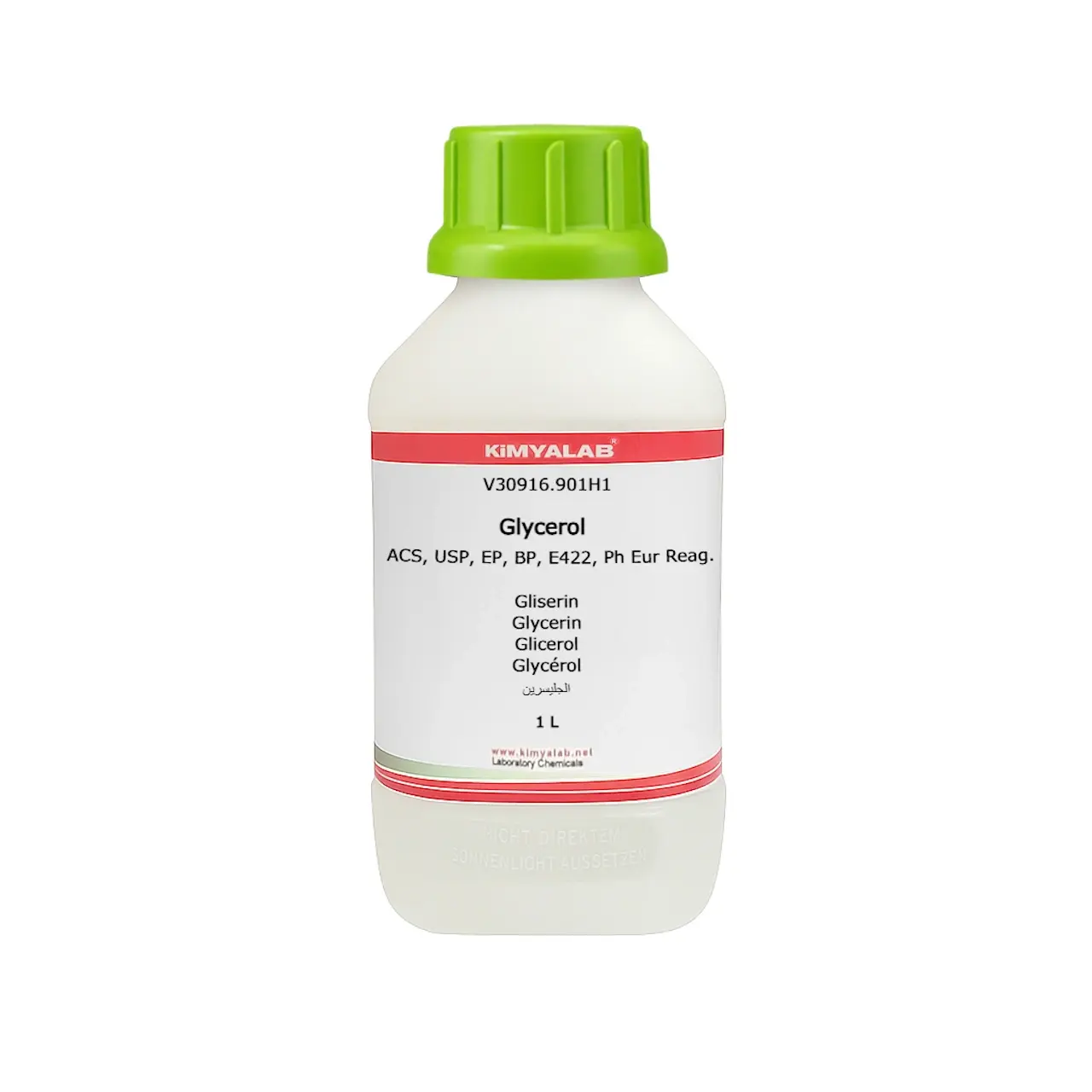 Kimyalab Gliserin 1 L - Bitkisel Gliserin Farma Kalite - Glycerol %99,9 Vegetable Based