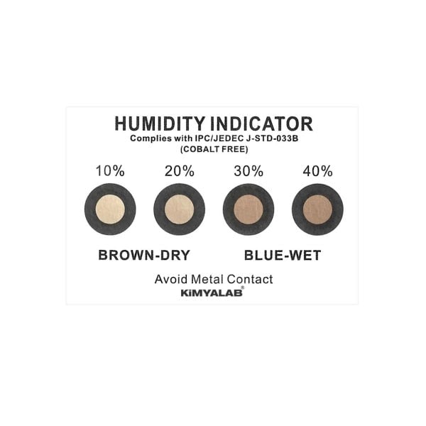 Nem İndikatör Kartı - 4 Noktalı Gösterge Kartları 25 adet/paket - Standart