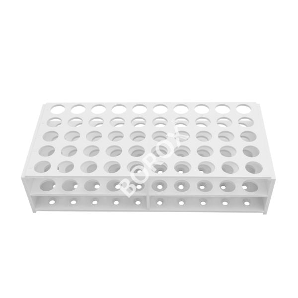 Borox Tüp Standı 50 Tüplük - Tüp Sporu Plastik Beyaz 13mm