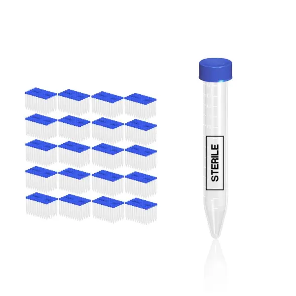 Falkon Tüpü 15 ml Steril - Dibi Konik Santrifüj Tüpü 1000 Adet - Toptan