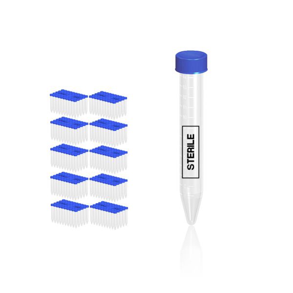 Falkon Tüpü 15 ml Steril - Dibi Konik Santrifüj Tüpü 500 Adet - Toptan