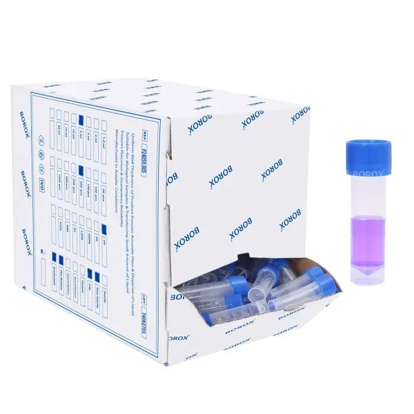 Cryo Tüp 5ml - Dıştan Vidalı Ayaklı Dibi Düz Nonsteril 200lü