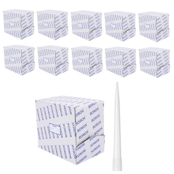 Borox Otomatik Pipet Ucu 10 ml - 1000 Adet/10 Kutu Toptan - 10000µl - CalPro ve CalPro-S İçin