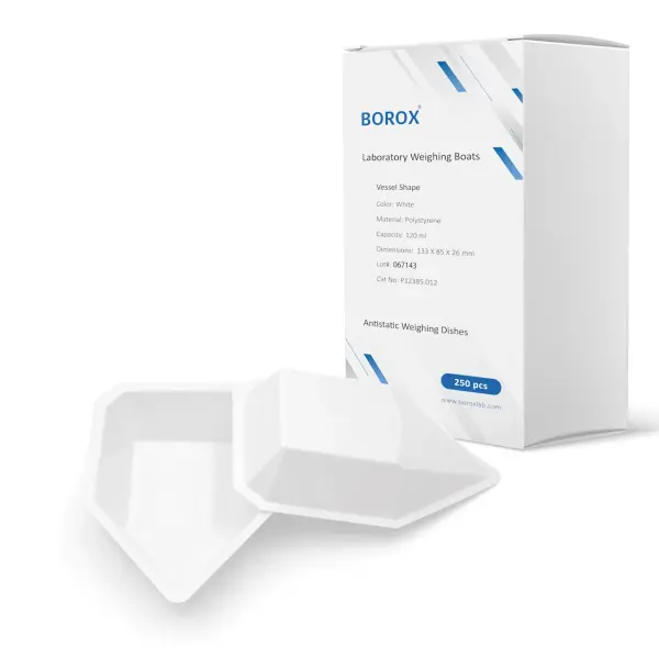 Borox PS Tartım Kabı - Plastik Kayık Form 120ml - 250adet/paket - Beyaz Renk