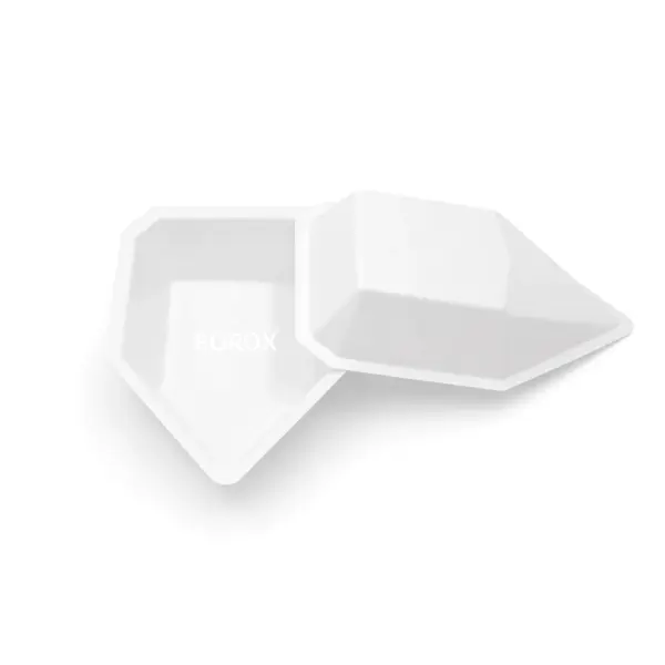Borox PS Tartım Kabı - Plastik Kayık Form 120ml - 250adet/paket - Beyaz Renk