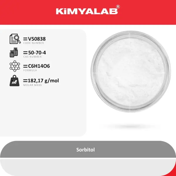 Kimyalab Sorbitol 500g - Sorbitol Kristal - D-Sorbitol