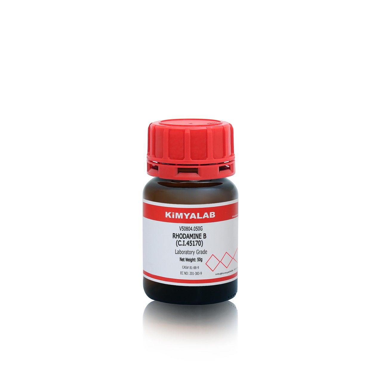 Kimyalab Rodamin B 50g - Rhodamine B (C.I.BASIC VIOLET 10)