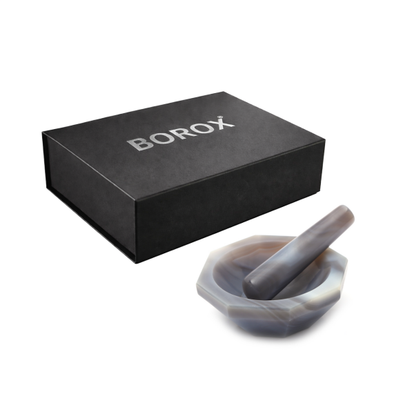 Borox Agat Havan Tokmaklı 100 mm Standart Form - 1 set/paket