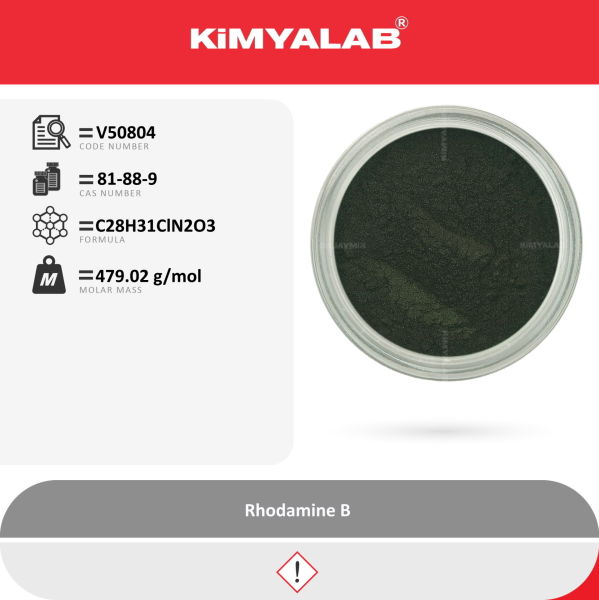 Kimyalab Rodamin B 250g - Rhodamine B (C.I.BASIC VIOLET 10)