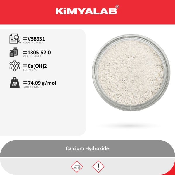 Kimyalab Kalsiyum Hidroksit 1 Kg - Calcium Hydroxide