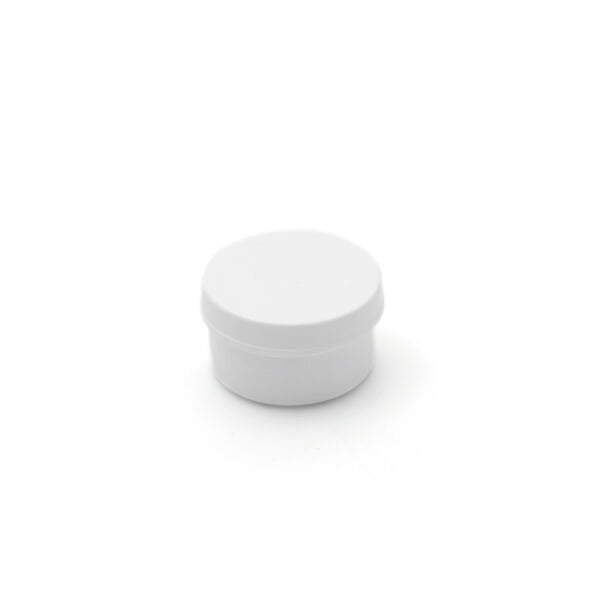 Beyaz Numune Kabı 30ml - Plastik Kapaklı Kutu 30 cc