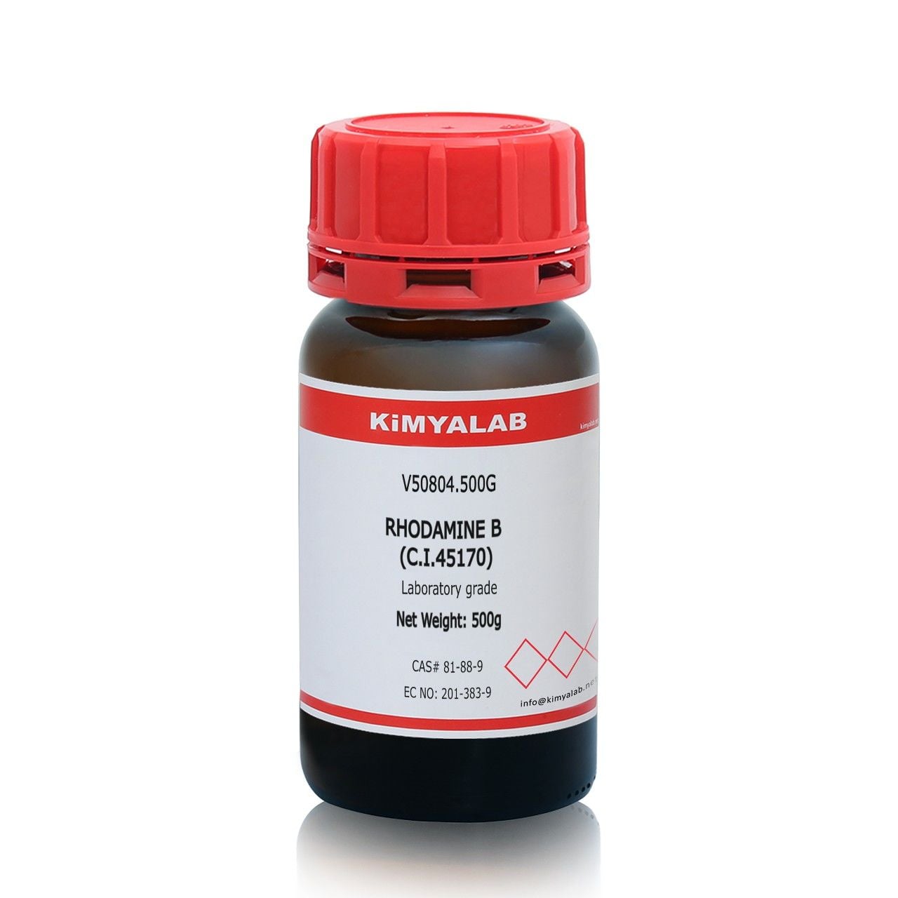Kimyalab Rodamin B 500g - Rhodamine B (C.I.BASIC VIOLET 10)