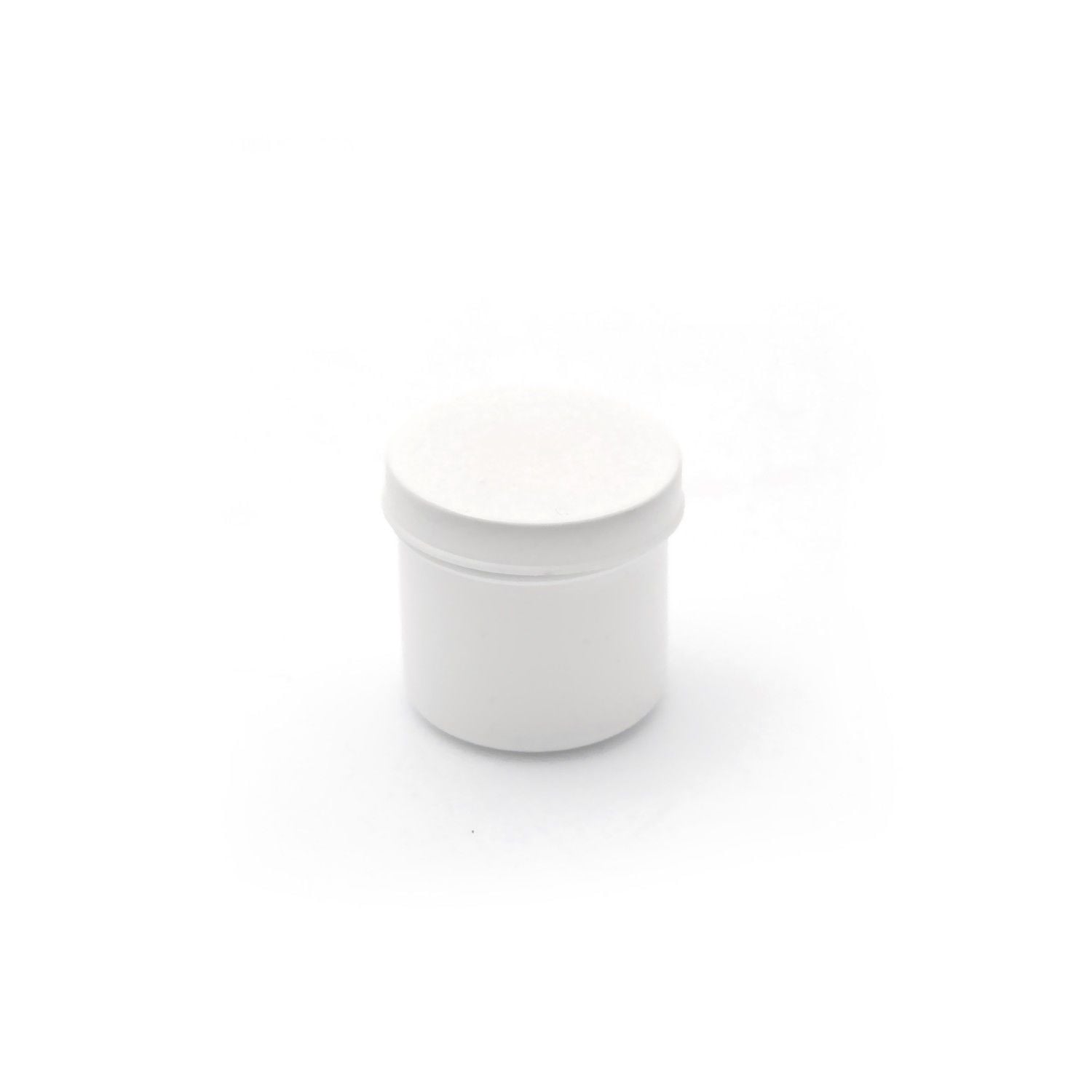 Beyaz Numune Kabı 50ml - Plastik Kapaklı Kutu 50 cc