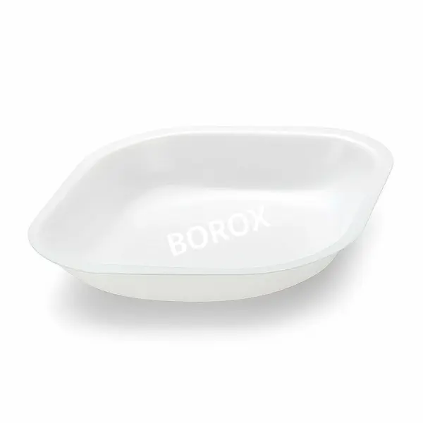 Borox PS Tartım Kabı - Plastik Elips Form 100ml - 250adet/paket - Beyaz Renk - Elipsoidal
