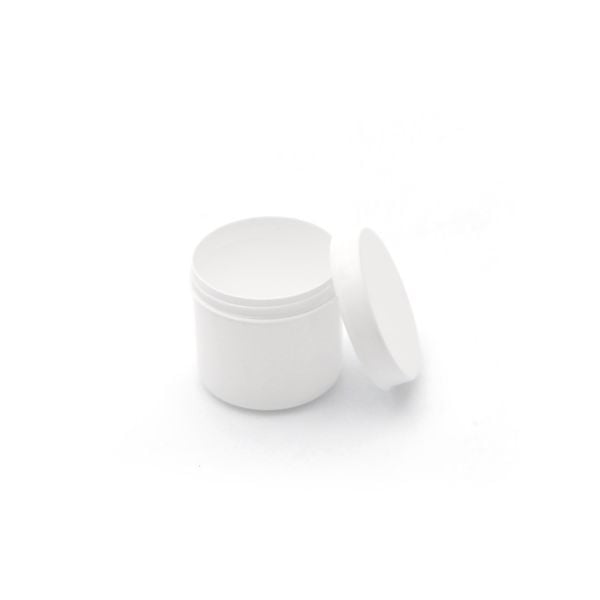 Beyaz Numune Kabı 50ml - Plastik Kapaklı Kutu 50 cc