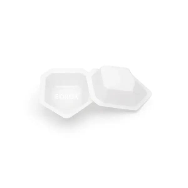 Borox PS Tartım Kabı - Plastik Kayık Form 15ml - 250adet/paket - Beyaz Renk