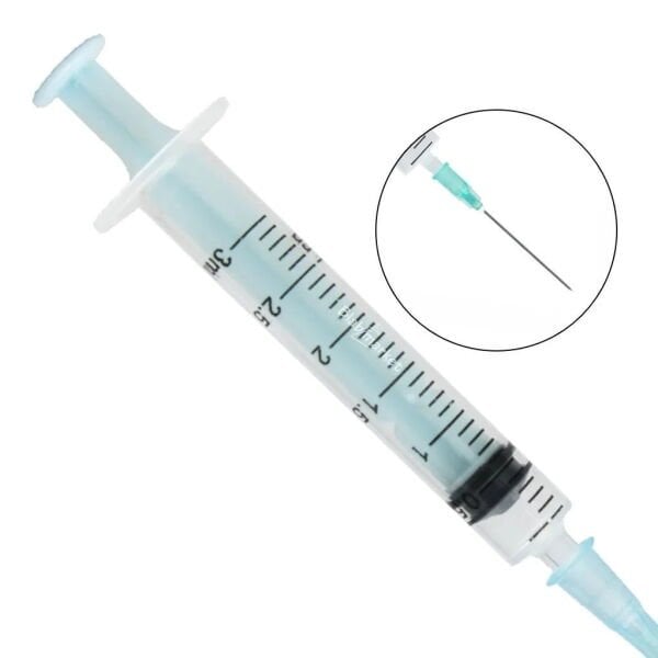 Enjektör Steril 2/3cc - Şırınga 3ml - 3 Parça - 1 Adet/paket