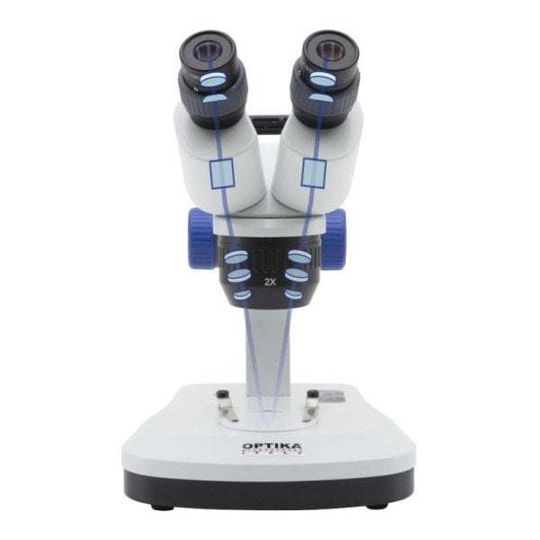 OPTIKA SFX-33 Binoküler Stereo Mikroskop - LED Öğrenci Mikroskobu 40x - Dokunmatik Panelli