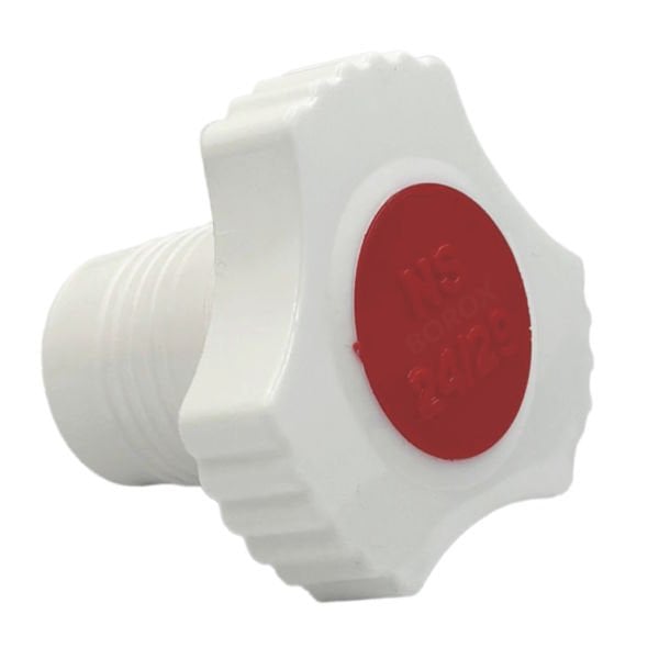 Borox Plastik Tıpa 24/29 Şilifli - Sızdırmaz PP Kapak - Üçgen Form