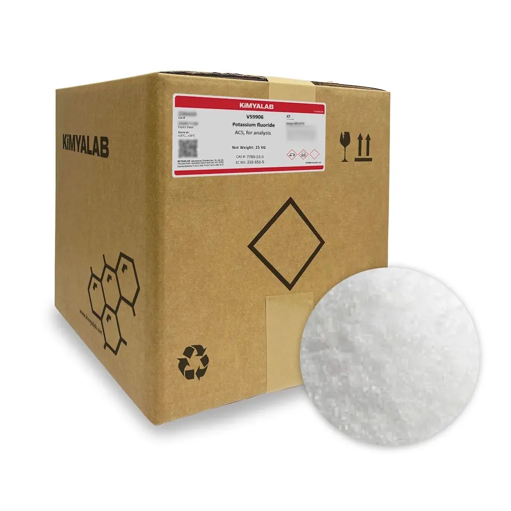 Kimyalab Potasyum Florür - Potassium Fluoride - 25 Kg-Koli