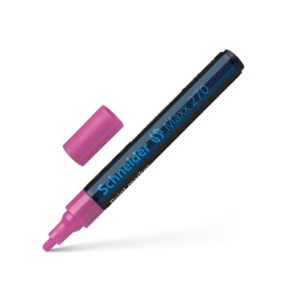 Schneider Maxx 270 Asetat Kalemi Pembe - 1-3mm - Boya Markörü - Cam Kalemi 10 Adet Toptan