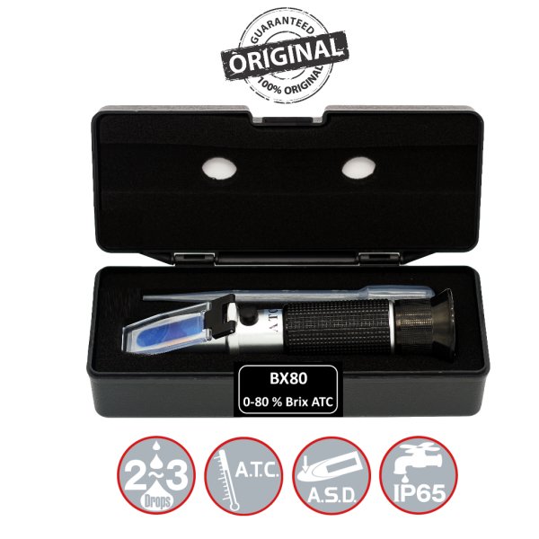 ATC BX80 Refraktometre 0-80Brix - Meyve Suyu Reçel Gıda İçin