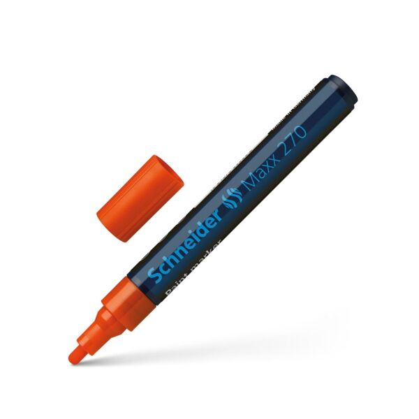Schneider Maxx 270 Asetat Kalemi Turuncu - 1-3mm - Boya Markörü - Cam Kalemi 10 Adet Toptan