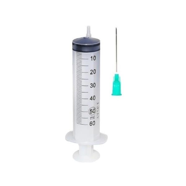 Enjektör Steril 50cc - Şırınga 50ml - 3 Parça - 60Adet/paket