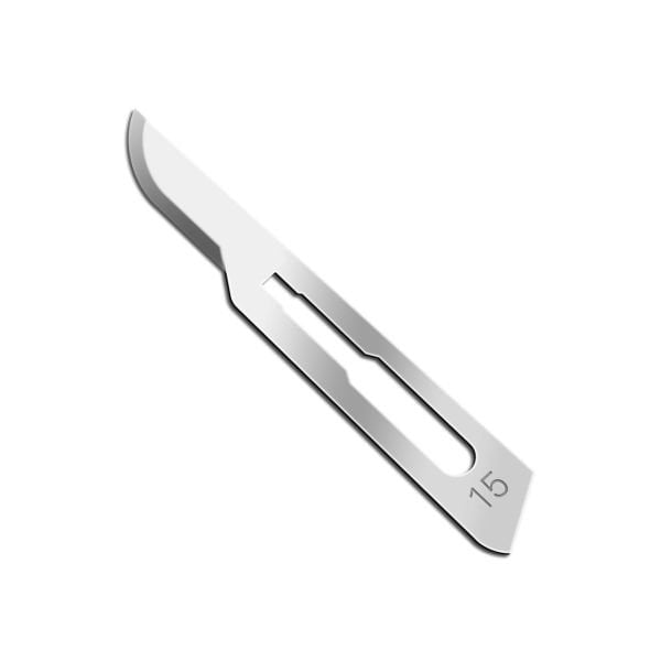 Paslanmaz Çelik Bisturi Ucu No:15 - Steril Bistüri Bıçağı - 100 Adet/Paket