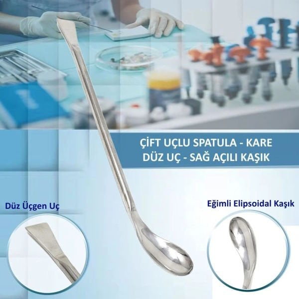 Borox Metal Spatül - Elipsoidal 21cm - Paslanmaz Çelik Spatula
