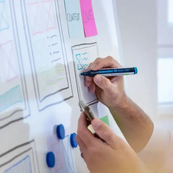 Schneider Maxx 290 Tahta Kalemi Mavi - 2-3mm -  Beyaz Tahta ve Flipchart Kalemi