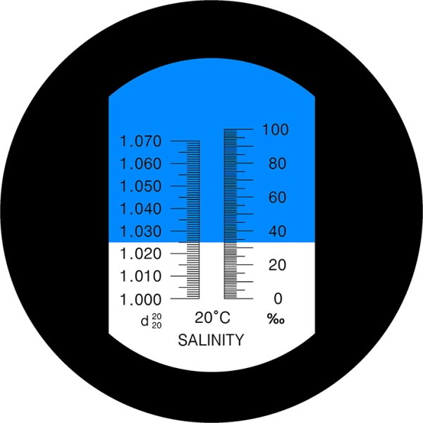 ATC TZ10 Tuzluluk Yoğunluk Ölçer Refraktometre 0–10% - 1070g - Deniz Suyu