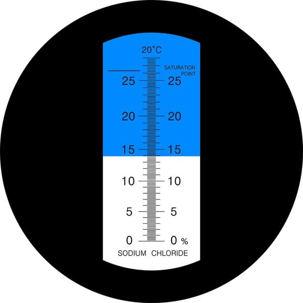 TZ28 ATC Tuzluluk Ölçer Refraktometre - 0-28 % - Gıda NaCl Ölçer