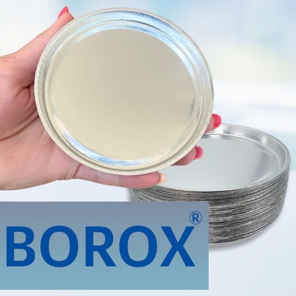 Borox Alüminyum Tartım Kabı - 100x8mm Tartım Kapları 1000 Adet