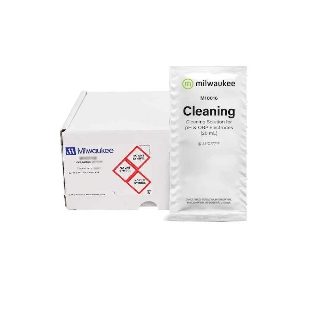 Milwaukee M10016B pH Elektrot Temizleme Solüsyonu 20 ml poşet - 25adet/paket
