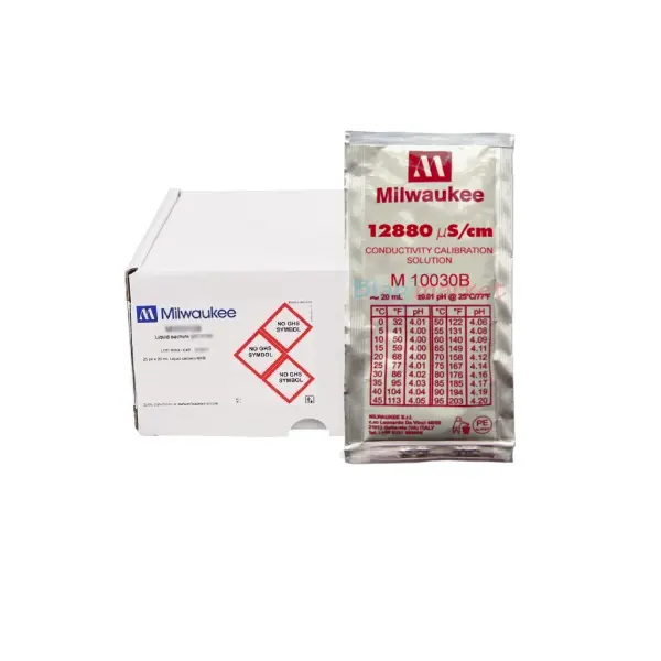 Milwaukee M10030B EC Kalibrasyon Çözeltisi 20 ml - 12880 µS Çözeltisi - 25adet/paket