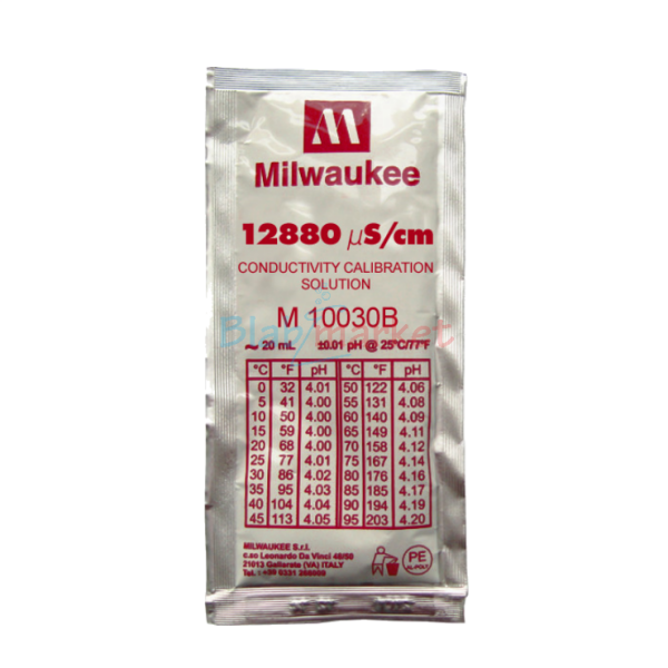 Milwaukee M10030B EC Kalibrasyon Çözeltisi 20 ml - 12880 µS Çözeltisi - 25adet/paket