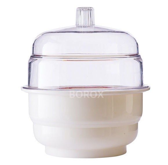Borox Plastik Vakumlu Desikatör 300mm - Desikatör Kapağı Disk Dahil