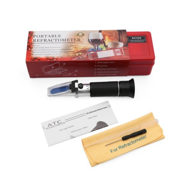 Bira Refraktometresi - 0..32 °Bx - Yoğunluk:1.000-1.120 Sg