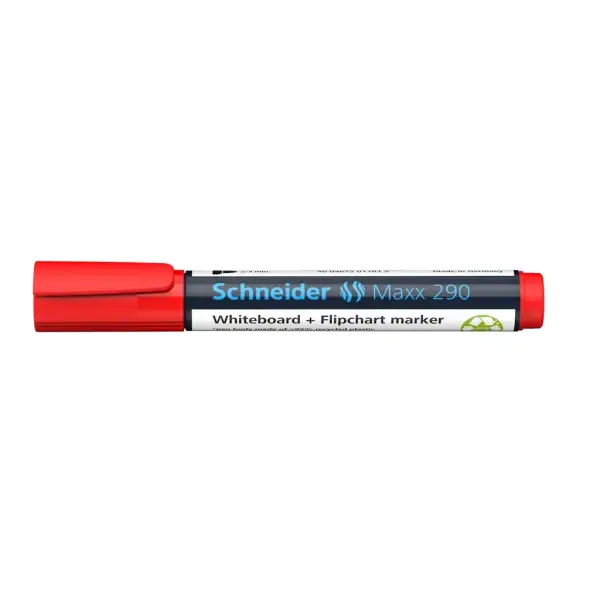 Schneider Maxx 290 Tahta Kalemi Kırmızı - 2-3mm -  Beyaz Tahta ve Flipchart Kalemi - 10 Adet