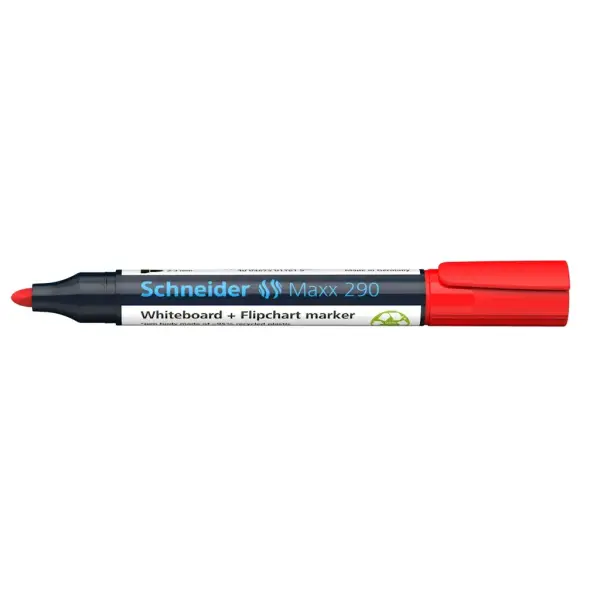 Schneider Maxx 290 Tahta Kalemi Kırmızı - 2-3mm -  Beyaz Tahta ve Flipchart Kalemi - 10 Adet
